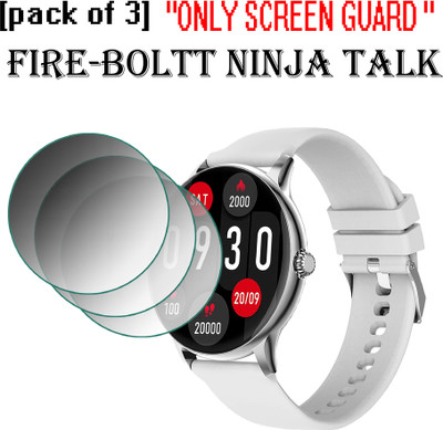 ejzatex Edge To Edge Screen Guard for FIRE BOLTT NINJA TALK SMARTWATCH(Pack of 3)
