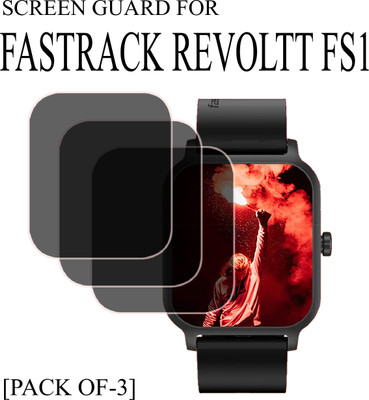 EJZATI Edge To Edge Screen Guard for SCREEN GUARD FOR FASTRACK REVOLTT FS1 SMARTWATCH(Pack of 3)