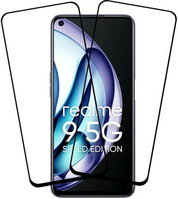 EXISITERS Edge To Edge Tempered Glass for Realme 9 5G(Pack of 2)