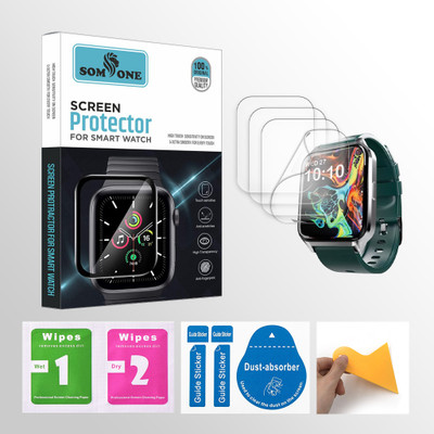 SOMTONE Edge To Edge Screen Guard for Fire-Boltt Tornado Smartwatch 4 PROTECTOR + 4 WIPES + 4 DUST REMOVAL STICKER + 1 WIPER(Pack of 4) SOMTONE Edge To Edge Screen Guard for Fire-Boltt Tornado Smartwatch 4 PROTECTOR + 4 WIPES + 4 DUST REMOVAL STICKER + 1 WIPER(Pack of 4)