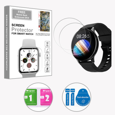 ARBAN Edge To Edge Screen Guard for Noise Vortex Plus 1.46 inch (FREE 1 MOBILE EMBOSSED SKIN) SMARTWATCH SCREEN GUARD(Pack of 2)