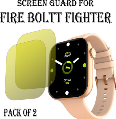 ejzatex Edge To Edge Screen Guard for FIRE BOLTT FIGHTER SMARTWATCH(Pack of 2)
