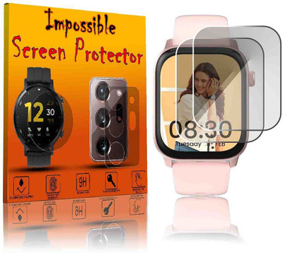FCS Edge To Edge Screen Guard for Ambrane Flex | Flexible SmartWatch Screen Protector(Pack of 2)