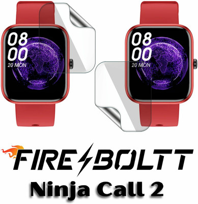 FCS Edge To Edge Screen Guard for Fire-Boltt Ninja Call 2, Fire-Boltt Ninja Call 2 (1.7 inch), Screen Protector(Pack of 2)
