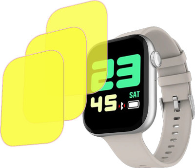 ejzatex Edge To Edge Screen Guard for FIRE BOLTT FIGHTER SMARTWATCH(Pack of 3)
