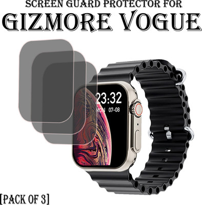 EJZATI Edge To Edge Screen Guard for GIZMORE VOGUE SMARTWATCH(Pack of 3)