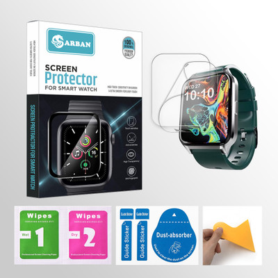 ARBAN Edge To Edge Screen Guard for Fire-Boltt Tornado Smartwatch 2 PROTECTOR + 2 WIPES + 2 DUST REMOVAL STICKER + 1 WIPER(Pack of 2) ARBAN Edge To Edge Screen Guard for Fire-Boltt Tornado Smartwatch 2 PROTECTOR + 2 WIPES + 2 DUST REMOVAL STICKER + 1 WIPER(Pack of 2)