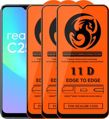 HQ Protection Edge To Edge Screen Guard for Realme C25S(Pack of 3)