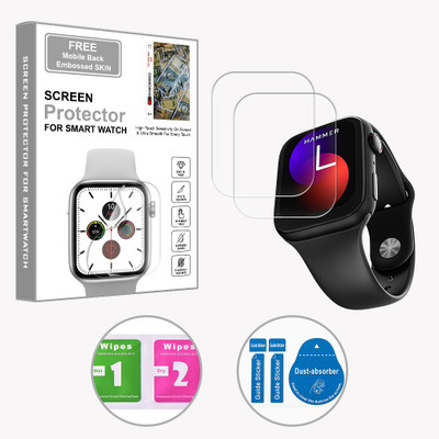 ARBAN Edge To Edge Screen Guard for Hammer Ace 3.0 1.85 inch (FREE 1 MOBILE EMBOSSED SKIN) SMARTWATCH SCREEN GUARD(Pack of 2)