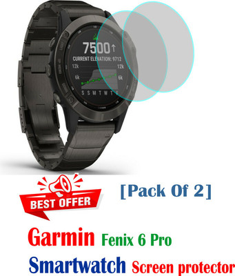 RapTag Edge To Edge Screen Guard for No 1:- Garmin Fenix 6 Pro(Pack of 2)