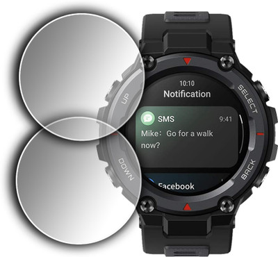 EJZATI Edge To Edge Screen Guard for AMAZFIT T-REX PRO SMARTWATCH(Pack of 2)