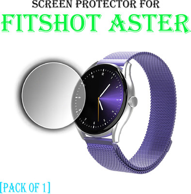 EJZATI Edge To Edge Screen Guard for FITSHOT ASTER SMARTWATCH(Pack of 1)