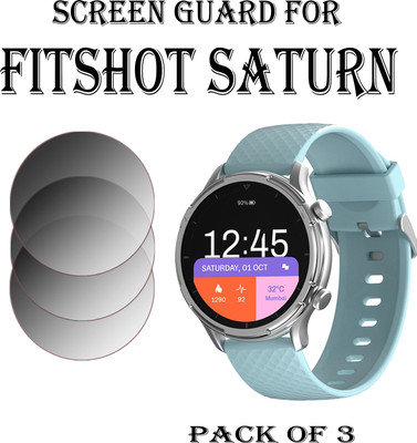 EJZATI Edge To Edge Screen Guard for FITSHOT SATURN SMARTWATCH(Pack of 3)