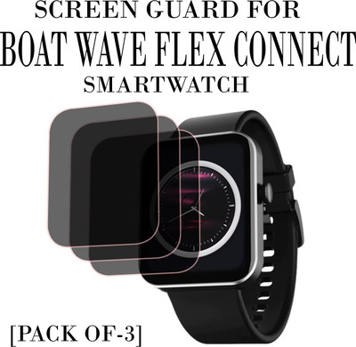 EJZATI Edge To Edge Screen Guard for BOAT WAVE FLEX CONNECT SMARTWATCH(Pack of 3)