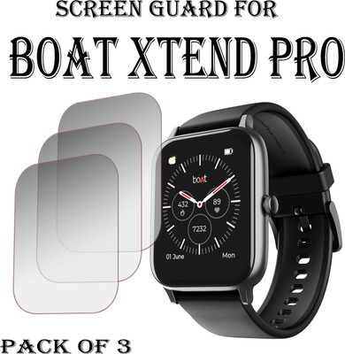 ejzatex Edge To Edge Screen Guard for BOAT XTEND PRO SMARTWATCH(Pack of 3)