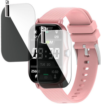 HIDEOUS Edge To Edge Screen Guard for pTron Pulsefit F21 Plus(Pack of 2)