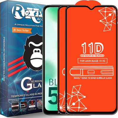 Roxel Edge To Edge Screen Guard for LAVA BLAZE 1X 5G(Pack of 2)