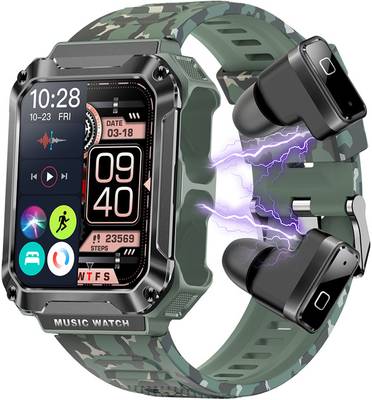 Neza Amrin Edge To Edge Screen Guard for T93 2-in-1 smartwatch 2023 Sports Business with BT earbuds headset IP67 waterproof smart watches with earphone 8578