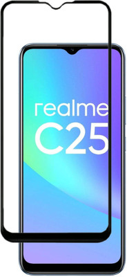 Tech Konnect Edge To Edge Screen Guard for OPPO Realme C25, Realme C25 Screen Guard, [Anti-Scratch, Air Bubble Proof] Realme C25 Tempered(Pack of 1)