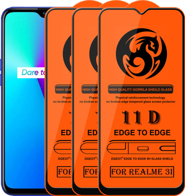 HQ Protection Edge To Edge Screen Guard for Realme 3i(Pack of 3)