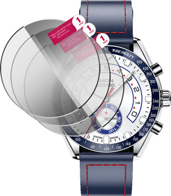 daffin Edge To Edge Screen Guard for fire boltt moonwatch(Pack of 3)