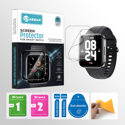 ARBAN Edge To Edge Screen Guard for DIZO Watch D Talk 1.8 inch Smartwatch 2 PROTECTOR + 2 WIPES + 2 DUST REMOVAL STICKER + 1 WIPER(Pack of 2) ARBAN Edge To Edge Screen Guard for DIZO Watch D Talk 1.8 inch Smartwatch 2 PROTECTOR + 2 WIPES + 2 DUST REMOVAL STICKER + 1 WIPER(Pack of 2)