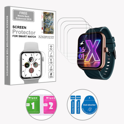 ARBAN Edge To Edge Screen Guard for Fastrack Limitless X 1.91 inch (FREE 1 MOBILE EMBOSSED SKIN) SMARTWATCH SCREEN GUARD(Pack of 4)