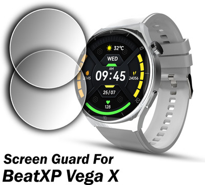 ejzatex Edge To Edge Screen Guard for BEATXP VEGA X SMARTWATCH(Pack of 2)