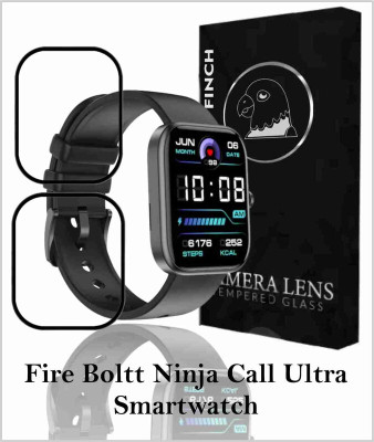 Olonga Edge To Edge Screen Guard for FIRE BOLTT NINJA CALL ULTRA SMART WATCH(Pack of 2)