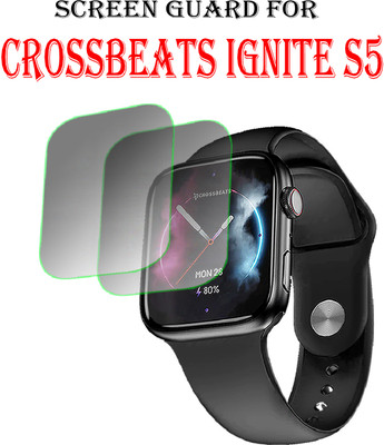 ejzatex Edge To Edge Screen Guard for Crossbeats Ignite S5 Smartwatch(Pack of 2)