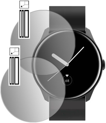 DOUMOF Edge To Edge Screen Guard for FASTRACK REFLEX INVOKE PRO SMARTWATCH(Pack of 2)