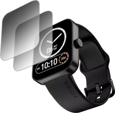 ejzatex Edge To Edge Screen Guard for NOISE COLORFIT CALIBER 2 BUZZ SMARTWATCH(Pack of 2)