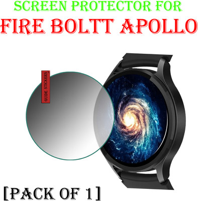 EJZATI Edge To Edge Screen Guard for Fire Boltt Apollo SMARTWATCH(Pack of 1)