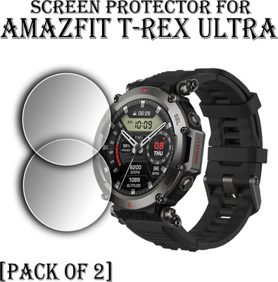 ejzatex Edge To Edge Screen Guard for AMAZFIT T-REX ULTRA SMARTWATCH(Pack of 2)