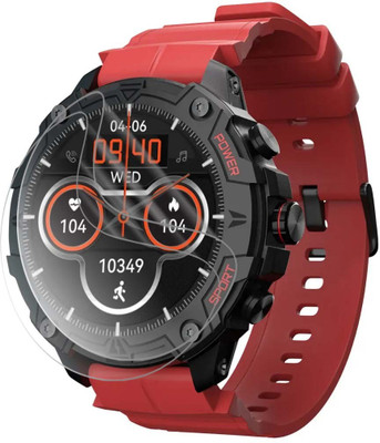 CUBES Edge To Edge Screen Guard for Cult Shock X, Smart Watch 1.43 Inch | Soft and Flexible | Touch Sensitive | Unbreakable | Ultra Thin | High Grade 9H TPU Film(Pack of 2)