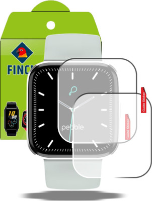 Olonga Edge To Edge Screen Guard for PEBBLE VERSE WATCH(Pack of 2)