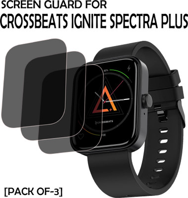EJZATI Edge To Edge Screen Guard for CROSSBEATS IGNITE SPECTRA PLUS SMARTWATCH(Pack of 3)