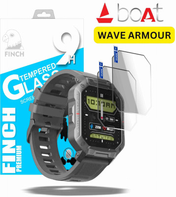 FINCH Edge To Edge Screen Guard for BOAT WAVE ARMOUR SMART WATCH(Pack of 2)