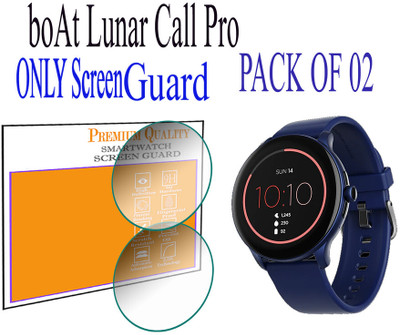 HIDEOUS Edge To Edge Screen Guard for boAt Lunar Call Pro(Pack of 2)