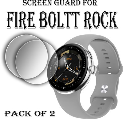 EJZATI Edge To Edge Screen Guard for FIRE BOLTT ROCK SMARTWATCH(Pack of 2)