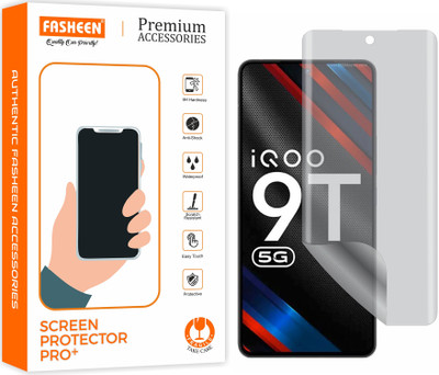 Fasheen Edge To Edge Screen Guard for Vivo iQOO 9 T 5G (Anti Glare Matte Hydrogel Film)(Pack of 1)