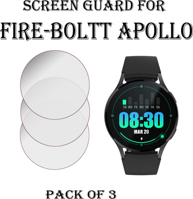 EJZATI Edge To Edge Screen Guard for FIRE BOLTT TALK 3 SMARTWATCH(Pack of 3)