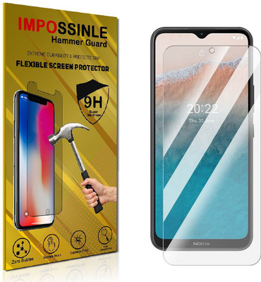 FCS Edge To Edge Screen Guard for Nokia C21 Plus Front (Glossy)(Pack of 1)