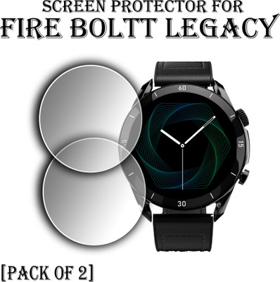 EJZATI Edge To Edge Screen Guard for FIRE BOLTT LEGANCY SMARTWATCH(Pack of 2)