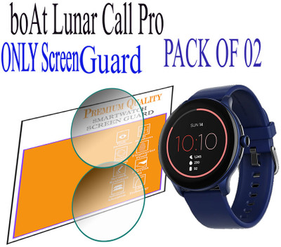 daffin Edge To Edge Screen Guard for boAt Lunar Call Pro(Pack of 2)