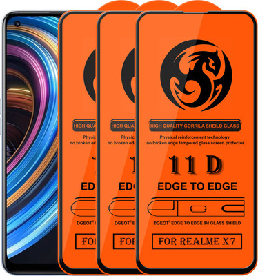 HQ Protection Edge To Edge Screen Guard for Realme X7(Pack of 3)