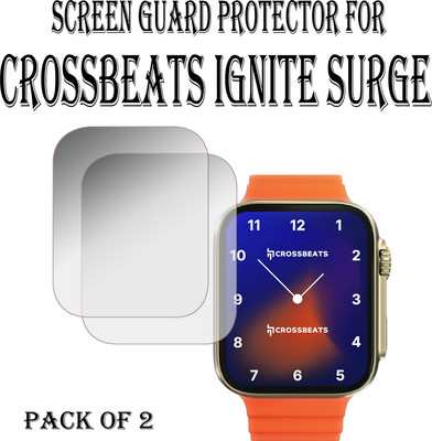 EJZATEX Edge To Edge Screen Guard for CROSSBEATS IGNITE SURGE SMARTWATCH SCREEN GUARD(Pack of 2)