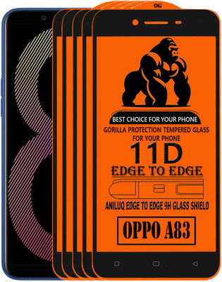 GDMA Edge To Edge Tempered Glass for Oppo A83(Pack of 5)