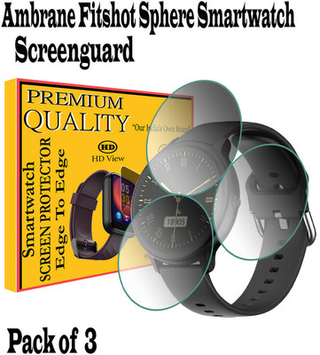 EZGER Edge To Edge Screen Guard for ambrane fitshot sphere(Pack of 3)