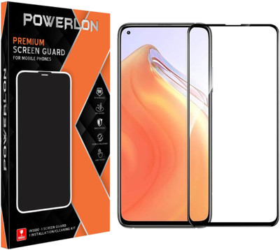 POWERLON Edge To Edge Screen Guard for Redmi 10T Pro Tempered Glass Screen Protector with Easy Installation kit(Pack of 1)
